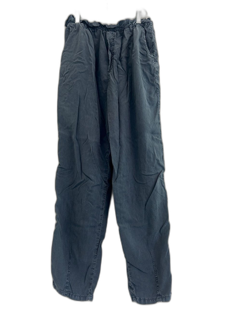 Bella Dahl Tencel Jogger Pants Gray Drawstring Size L Soft Casual